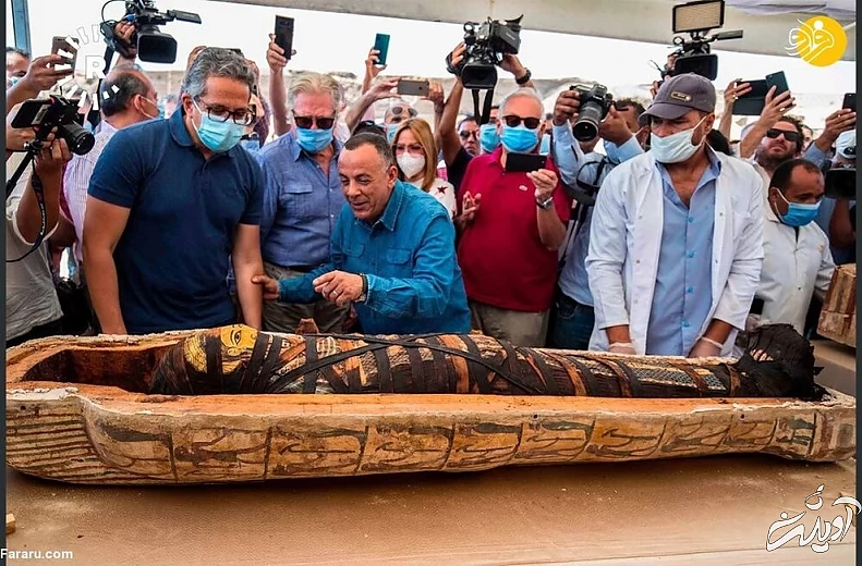 کشف دهها تابوت باستانی ۲۶۰۰ ساله در مصر + تصاویر